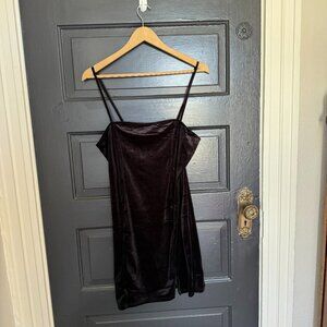 Black Velvet Mini Dress